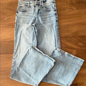 Express Light Wash Flare Jeans